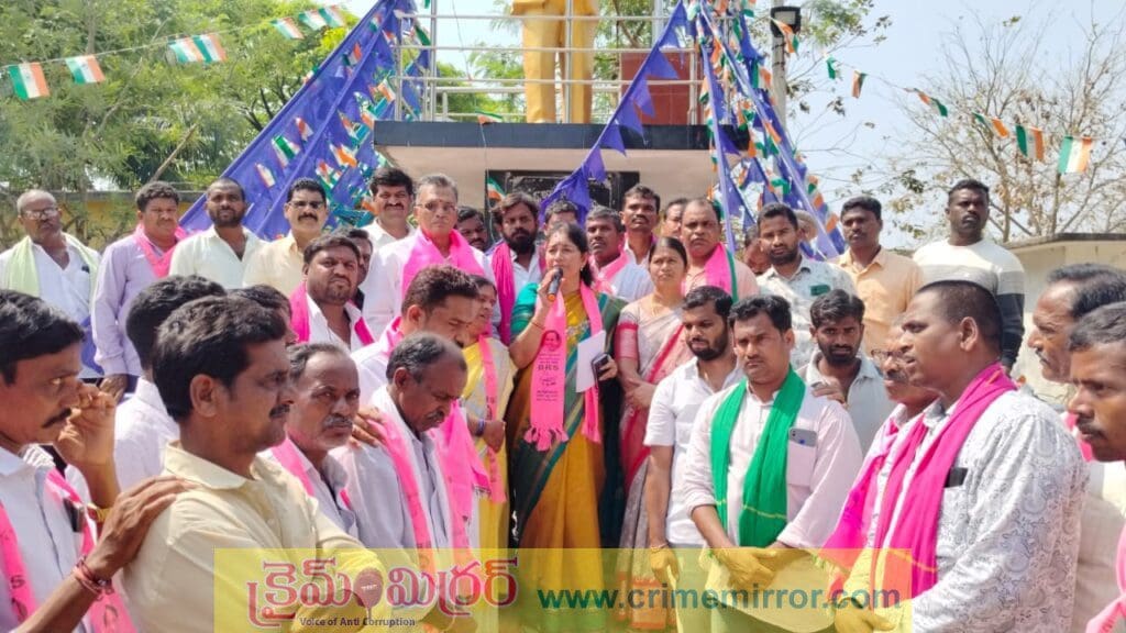 పంటలకు సాగునీరు ఇవ్వడంలో కాంగ్రెస్ ప్రభుత్వం విఫలం