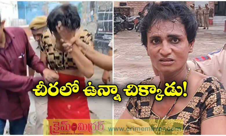 criminal in jodhpur hides from police by dressing up as woman