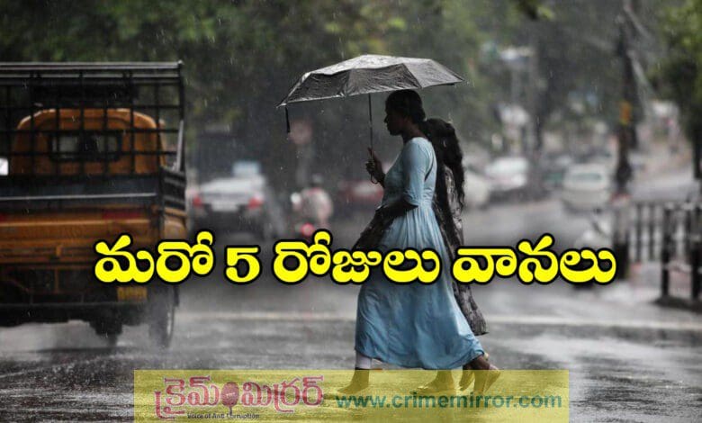 heavy rain likely in telangana for next five days imd issues yellow alert