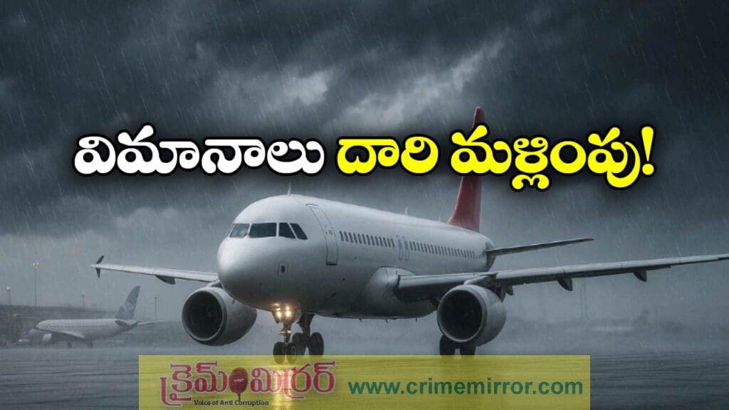 శంషాబాద్ లో ప్రతికూల వాతావరణం, విమానాల దారి మళ్లింపు!