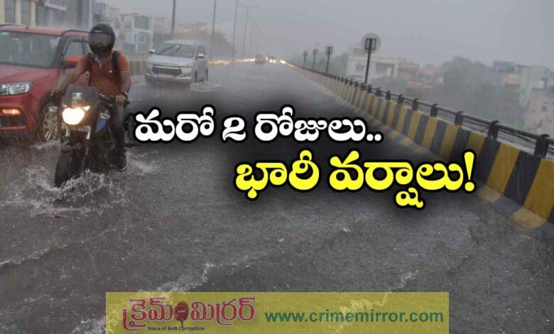 Heavy Rainfall Alert for Telangana and AP For Next Two Days