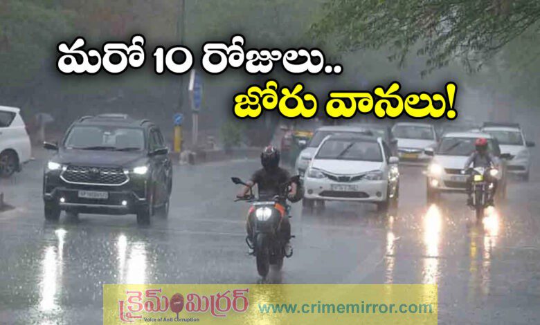 Heavy rains to lash entire Telangana for 10 days IMD Hyderabad issues alert