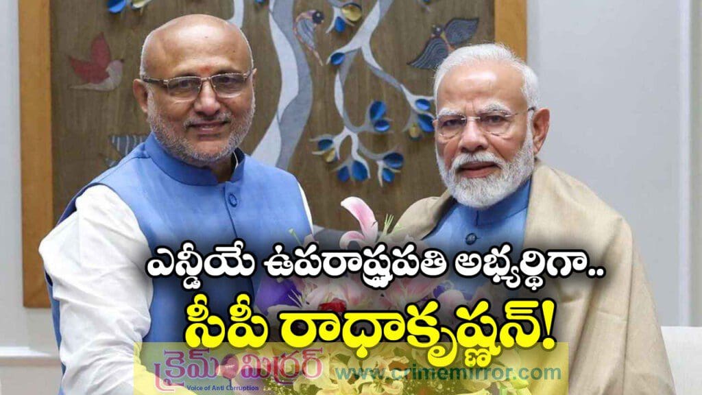 ఎన్డీయే ఉపరాష్ట్రపతి అభ్యర్థిగా సీపీ రాధాకృష్ణన్, ఇంతకీ ఏంటీ ఆయన బ్యాగ్రౌండ్!