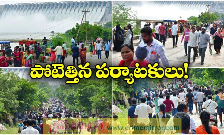 Nagarjuna Sagar Dam 26 Gates Open and Tourists Flock