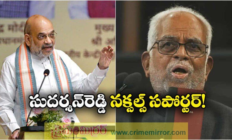 Shah accuses oppn VP candidate Justice Reddy of aiding Naxalism