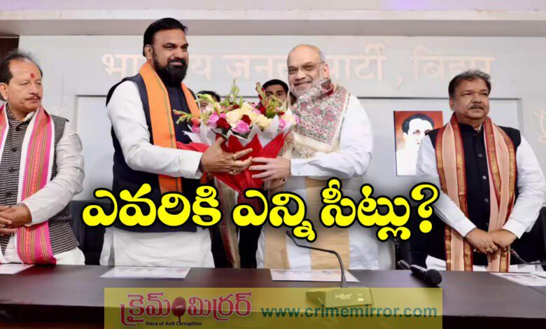 Bihar polls Amit Shah meet with BJP leaders Seat Sharing Formula On Agenda