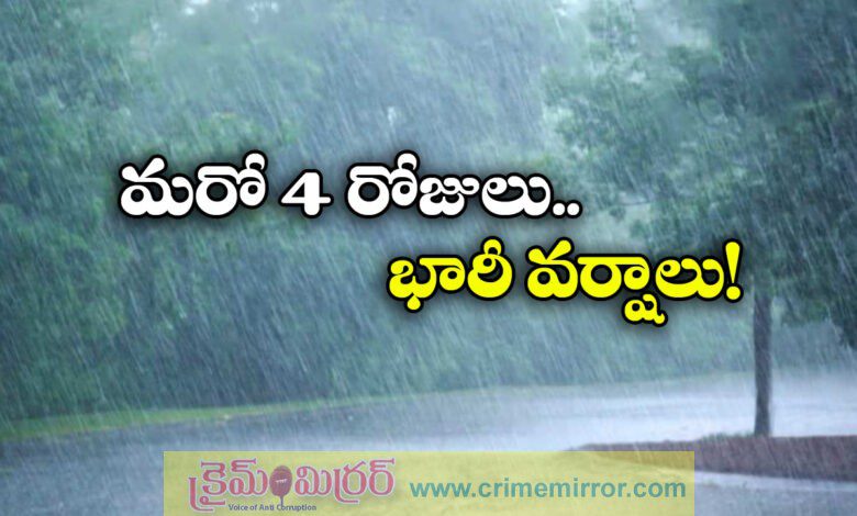IMD Hyderabad issues orange alert for heavy rainfall in Telangana districts