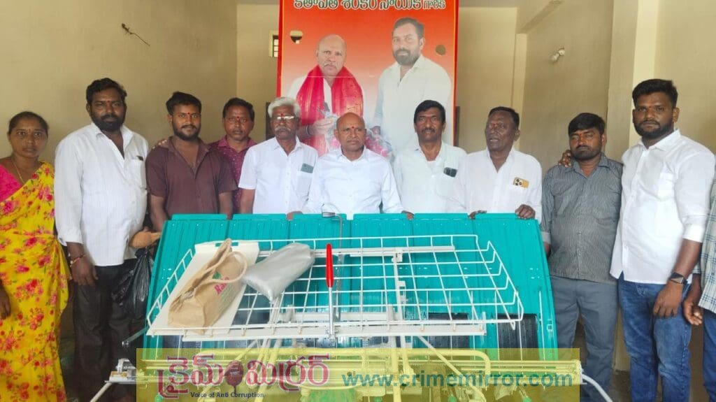 నూతన వరి నాటే మిషన్ ను ప్రారంభించిన ఎమ్మెల్సీ కేతావత్ శంకర్ నాయక్