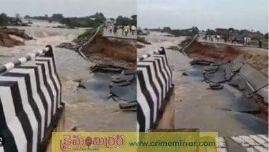 కొట్టుకుపోయిన-హైదరాబాద్–శ్రీశైలం-హైవే