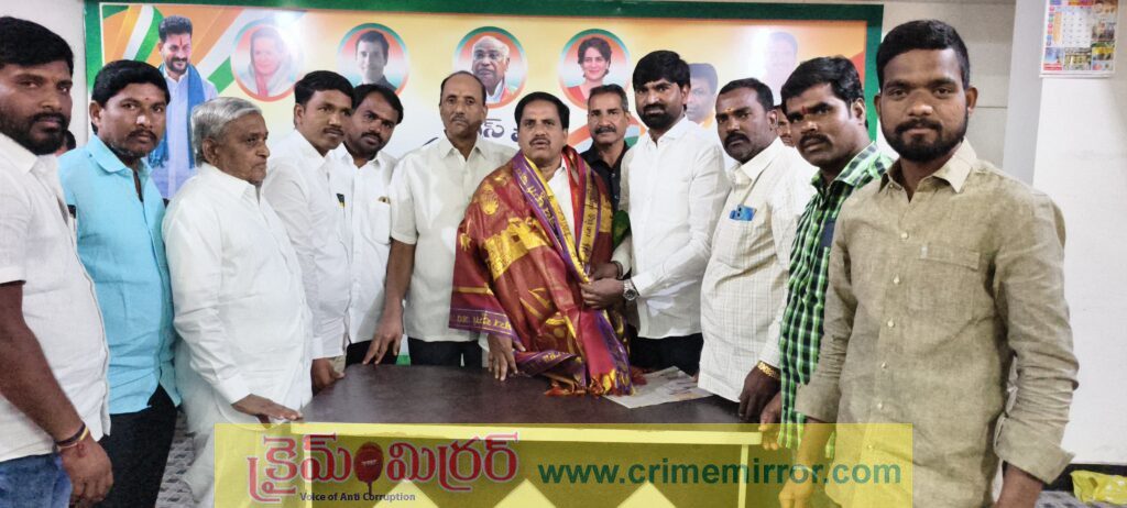 ఎమ్మెల్యేను కలిసిన  గుజ్జుల మహేష్