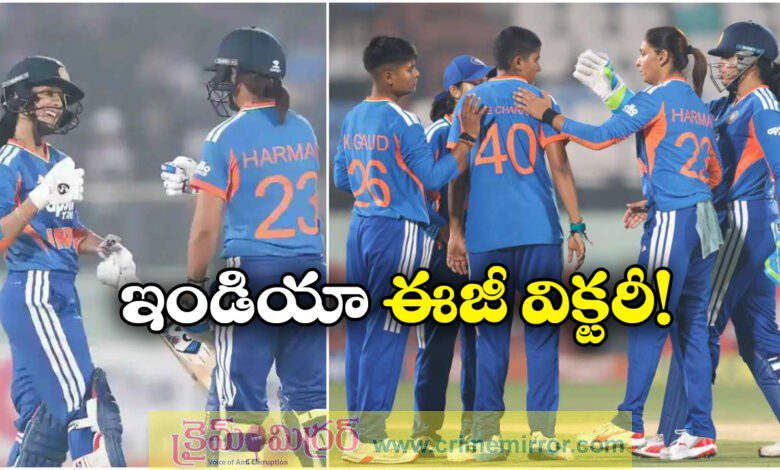 India defeated Sri Lanka by eight wickets in the first T20I at Visakhapatnam