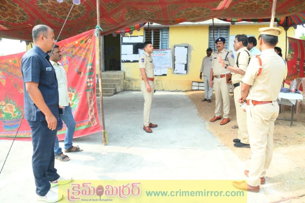 నామినేషన్ కేంద్రాలను పరిశీలించిన ఎస్పి శరత్ చంద్ర పవార్..!