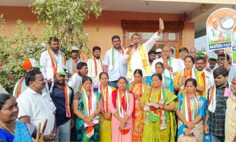 లక్ష్మీదేవిగూడెంలో ఎన్నికల ప్రచార వేగం పెంచిన ఉంగరం అభ్యర్థి భరత్