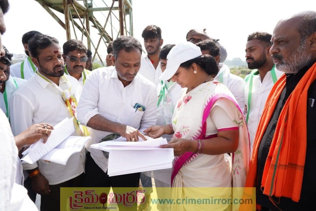 పెరికి చెరువును పరిశీలించిన కవిత…!