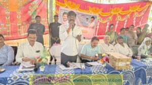 అర్హులైన దివ్యాంగ లబ్ధిదారులకు పంపిణీ కార్యక్రమం లో మాట్లాడుతన్న ఎమ్మెల్యే వీరేశం 