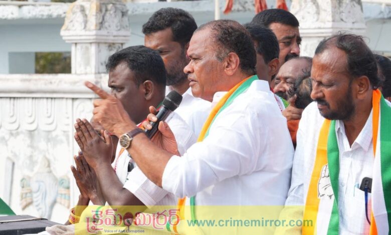 మంత్రి కోమటి రెడ్డి వెంకట్ రెడ్డి రోడ్ షో