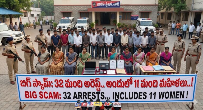 బిగ్ స్కామ్: 32 మంది అరెస్ట్..అందులో 11 మంది మహిళలు..!