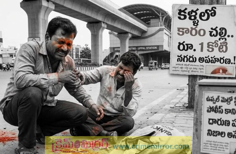 బిగ్ బ్రేకింగ్: కళ్లలో కారం చల్లి.. రూ. 1 కోటి నగదు అపహరణ..!