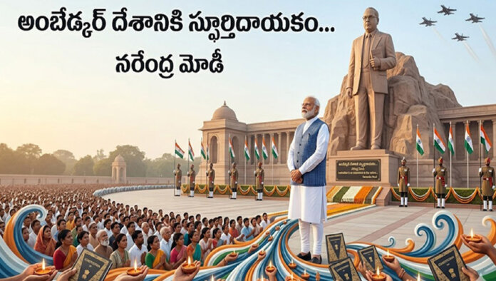అంబే్ద్క‌ర్ జీవితం ఓ పాఠం.... త‌ర‌త‌రాల‌కు స్పూర్తిదాయ‌కం...! న‌రేంద్ర మోడీ