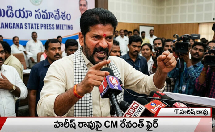 హ‌రీశ్ రావుపై సీఎం రేవంత్ రెడ్డి ఫైర్‌