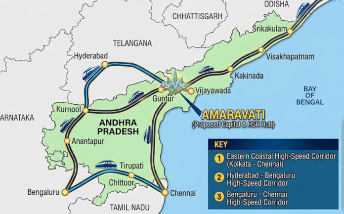 ఏపీ మీదుగా మూడు హైస్పీడ్ రైలు కారిడార్లు