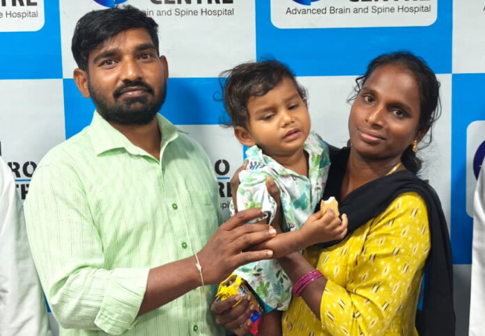 చిన్నారికి శ‌స్ర్త చికిత్స విజ‌య‌వంతం