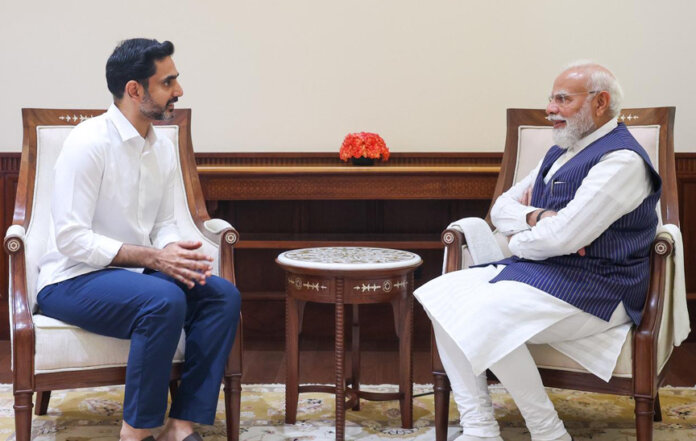 మోడీతో నారా లోకేష్ భేటీ...!