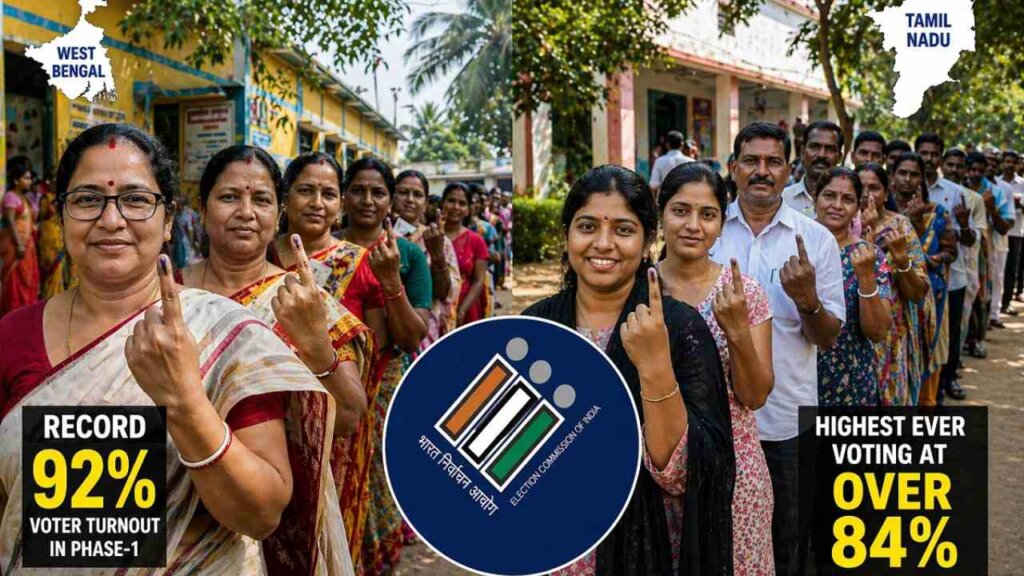 Record Voting: తమిళనాడు, బెంగాల్లో రికార్డు ఓటింగ్.. ఎంత శాతం నమోదైందంటే?