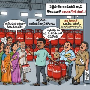 శెట్టిపాలెం ఇండియన్ గ్యాస్ గోదాములో అంతా గోల్ మాల్..!