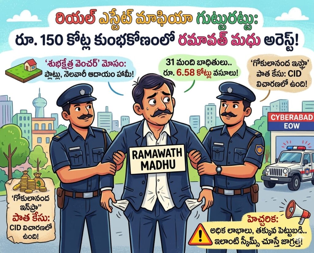 Breaking: 150 కోట్ల కుంభకోణం…రమావత్ మధు అరెస్ట్…!