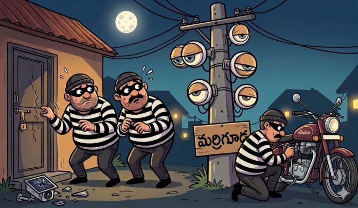 మర్రిగూడలో ఆగని వరుస దొంగతనాలు...!