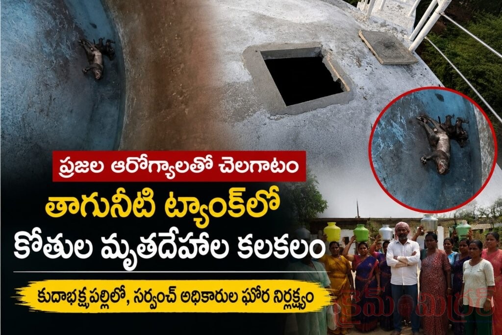 ప్రజల ఆరోగ్యాలతో చెలగాటం.. తాగునీటి ట్యాంక్‌లో కోతుల మృతదేహాల కలకలం