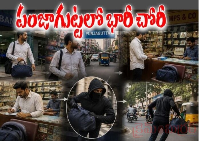 పంజాగుట్టలో రూ.15 లక్షల చోరీ...!