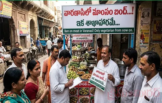 వార‌ణాసిలో మాంసం బంద్‌...!ఇక శాఖాహార‌మే...