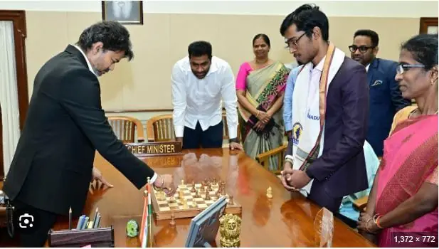 Praggnanandhaa checkmates CM Vijay