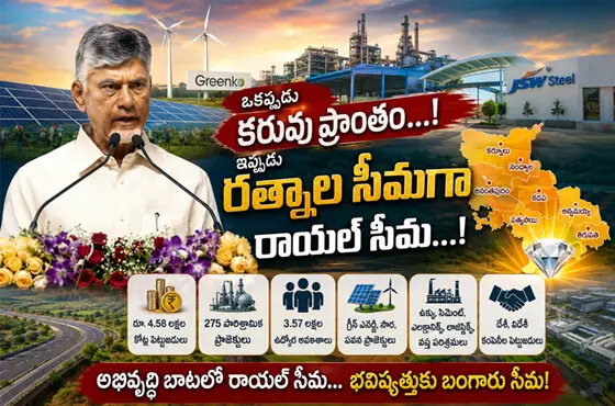 ఒక‌ప్పుడు క‌రువు ప్రాంతం...! ఇప్పుడు ర‌త్నాల సీమ‌గా రాయ‌ల్ సీమ‌...