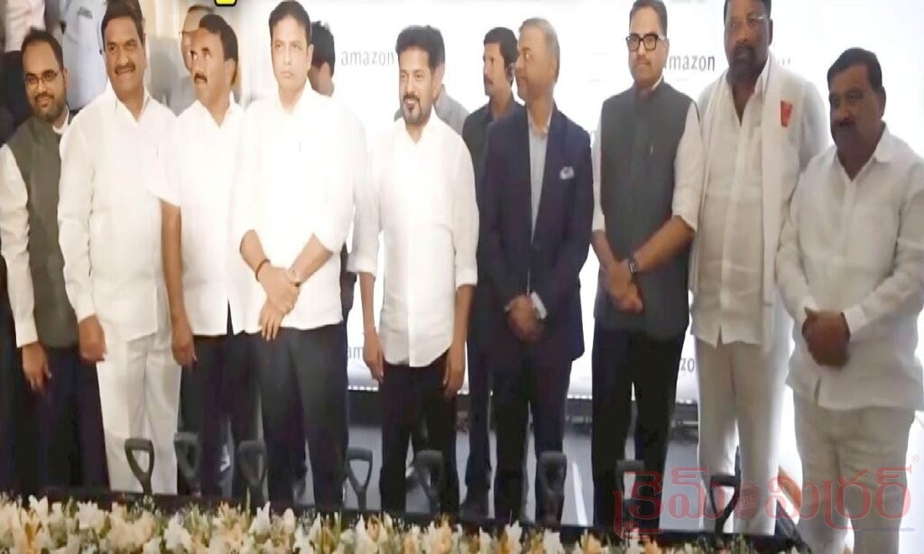 ఫ్యూచర్ సిటీలో అమెజాన్ మెగా ప్రాజెక్ట్.. రూ.60 వేల కోట్ల డేటా సెంటర్‌కు సీఎం రేవంత్ రెడ్డి శంకుస్థాపన