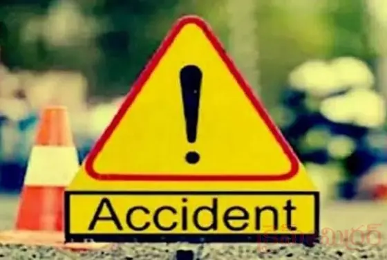 ఘోర రోడ్డు ప్ర‌మాదం...! డ్రైవ‌ర్ స‌జీవ ద‌హ‌నం....