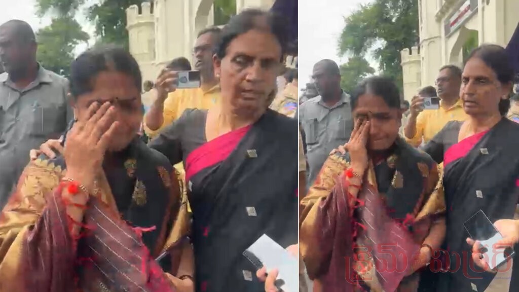 తొలిరోజే విధ్వంసం.. చీర లాగారంటూ ఎమ్మెల్యే సునీత కన్నీటి పర్యంతం!