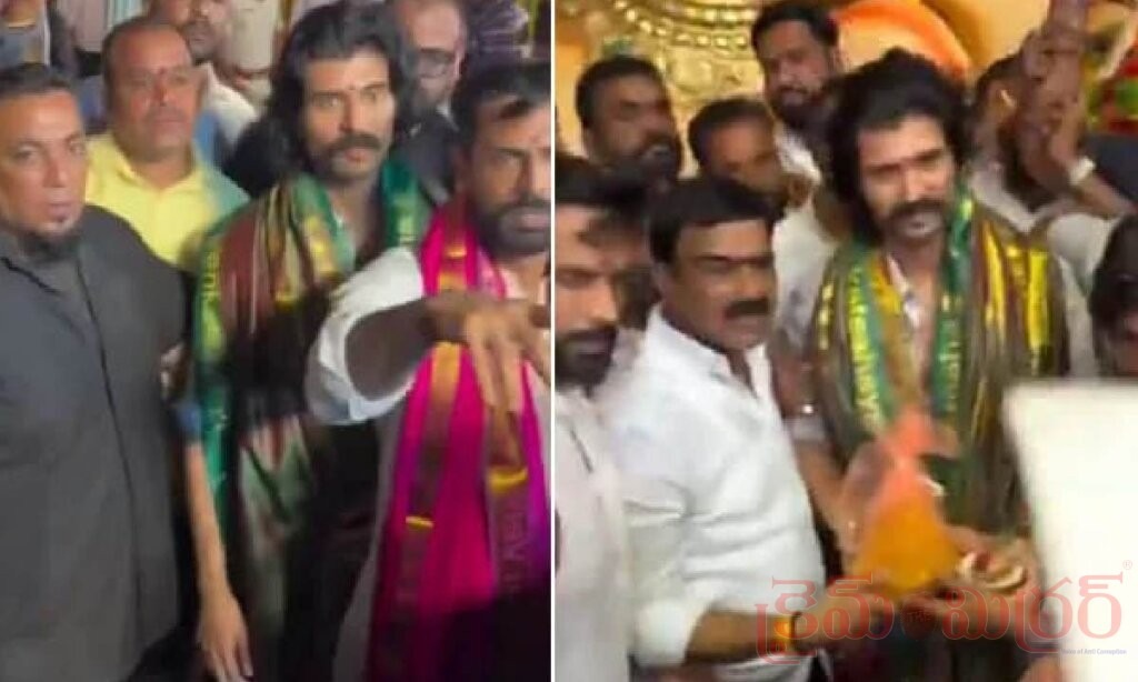 విజయ్ దేవరకొండకు బాలాపూర్ గణనాథుడి దర్శనం.. ‘విజయ్ అన్న’ నినాదాలతో హోరెత్తిన మండపం