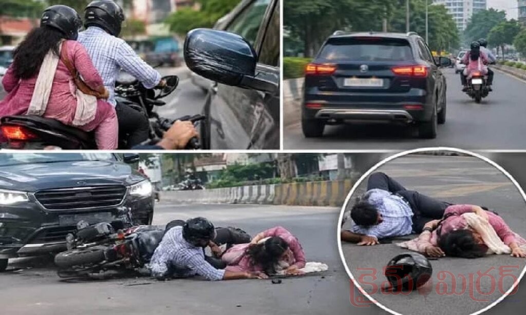 సైడ్ మిర్రర్‌కు బైక్ తగిలిందన్న కోపంతో యాక్సిడెంట్ చేశాడు
